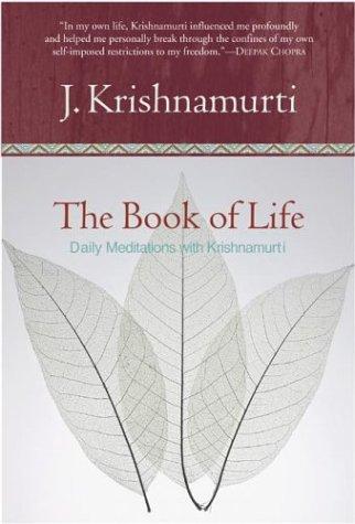 Cover of The Book of Life: Daily Meditations with Krishnamurti by Jiddu Krishnamurti